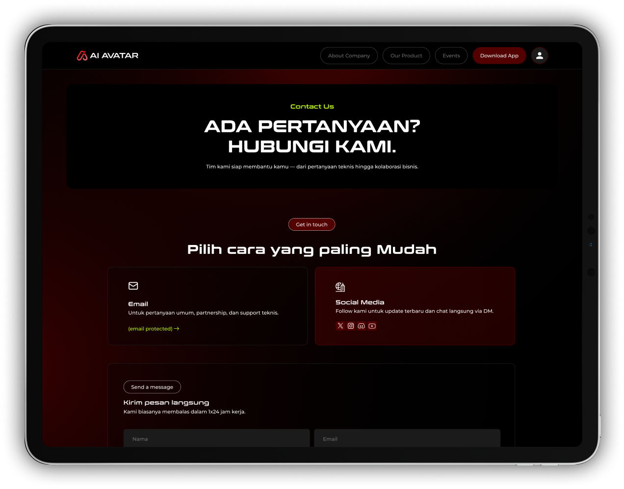 AI AVATAR INDONESIA - Company Website1