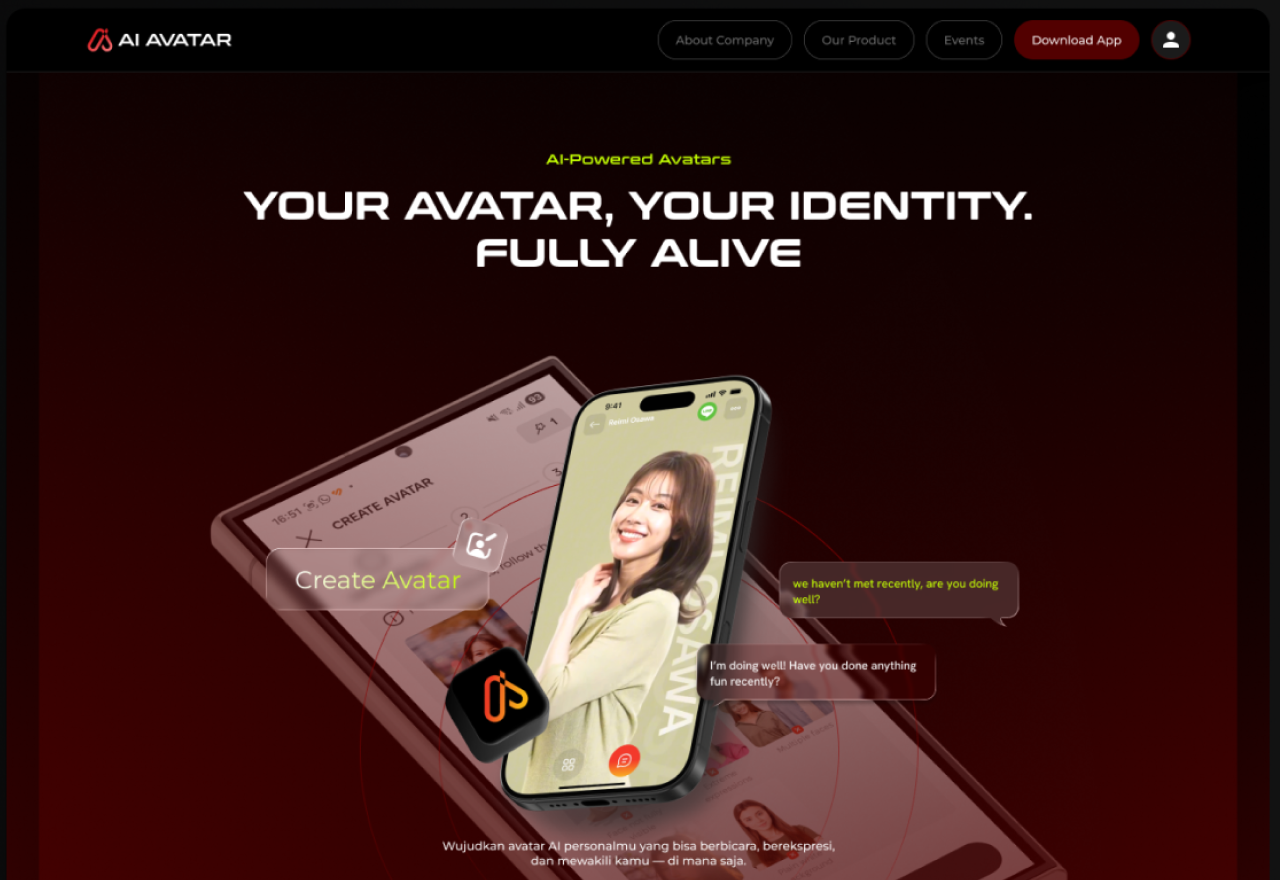 AI Avatar Indonesia Company Website