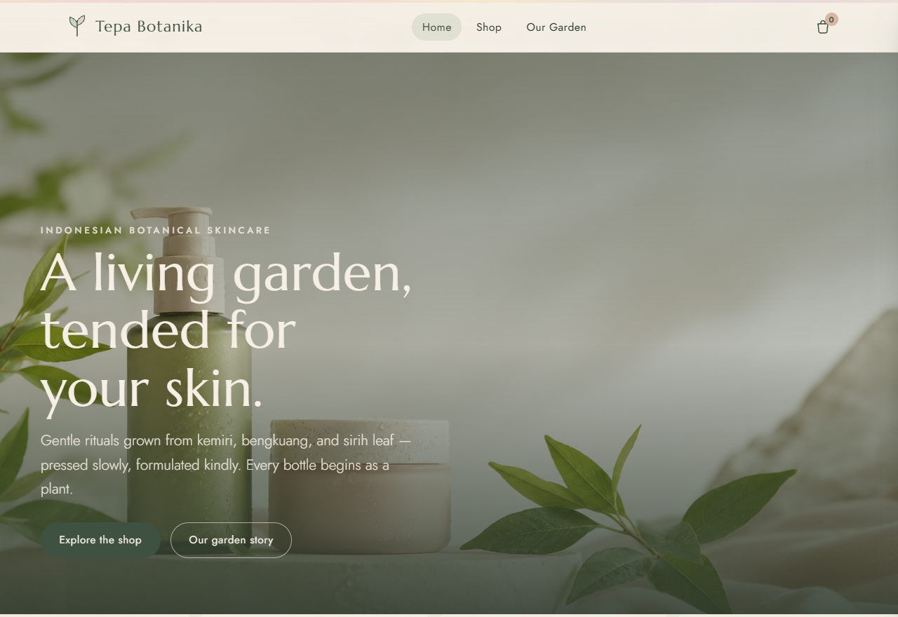 Tepa Botanika Website
